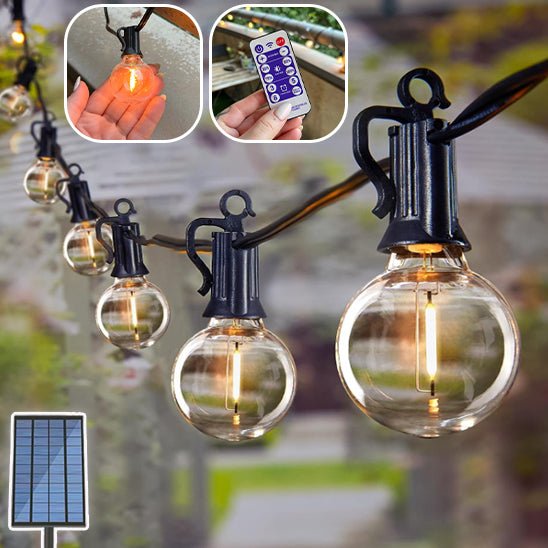 Guirlande lumineuse solaire extérieur - Mon jardin durable