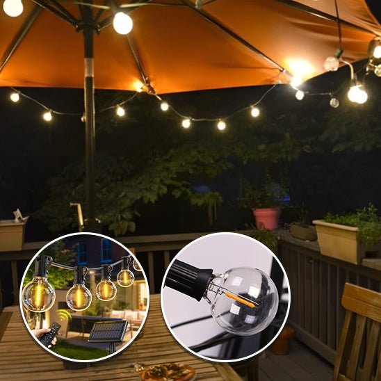 Guirlande lumineuse solaire extérieur - Mon jardin durable