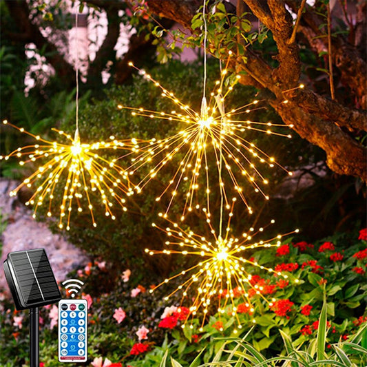 Lampe Solaire Suspendue Feu d'Artifice