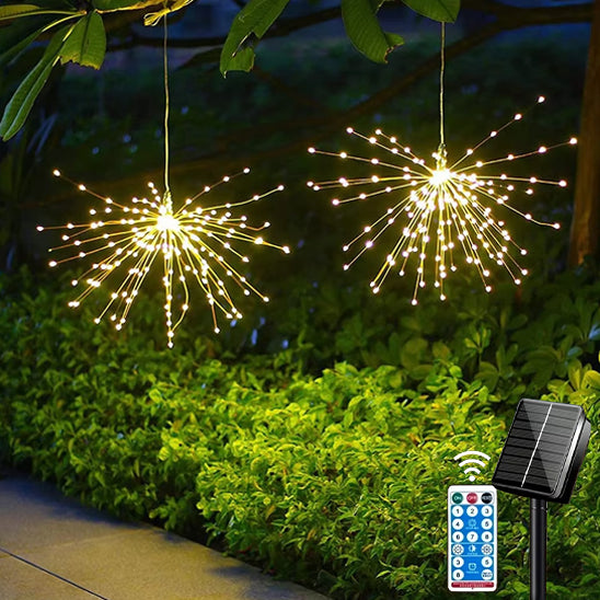 Lampe Solaire Suspendue Feu d'Artifice