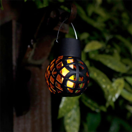 Lanterne Solaire à Effet de Flamme LED