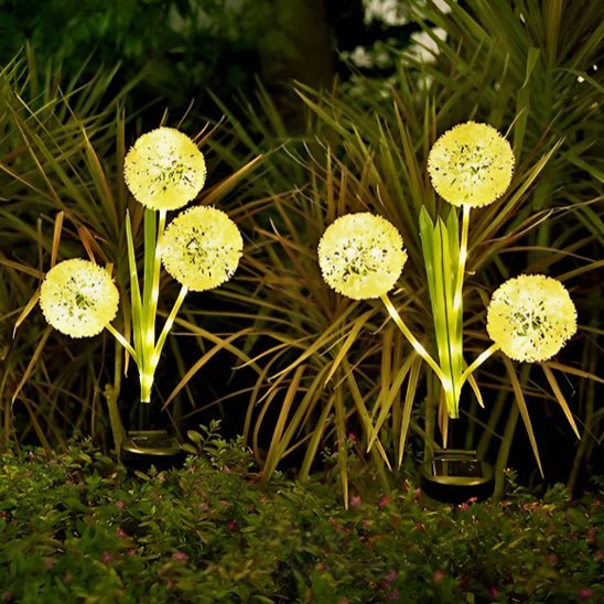 Lampe Solaire en Fleur de Pissenlit - Mon jardin durable