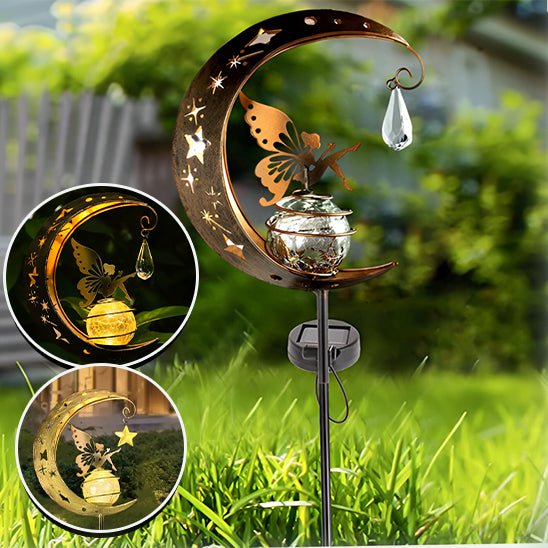 Lampe solaire en forme de lune - Mon jardin durable