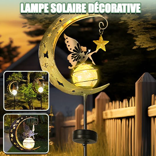 Lampe solaire en forme de lune - Mon jardin durable