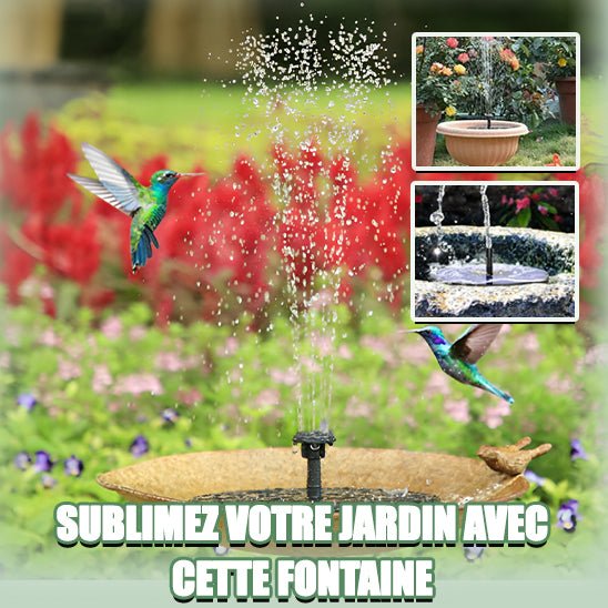 Fontaine solaire extérieure - Mon jardin durable