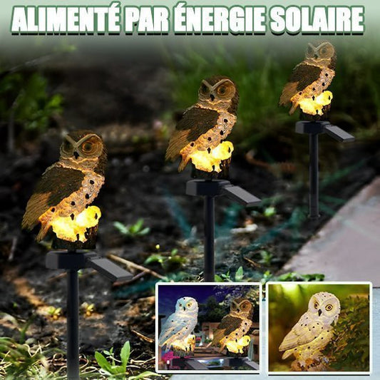 Lampe Solaire Hibou - Mon jardin durable