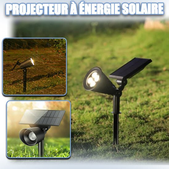 Projecteur solaire d'extérieur - Mon jardin durable